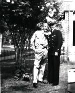 Fred with his Brother-In-Law Richard Jorgenson who survived the sinking of the USS Lexington in the Battle of the Coral Sea